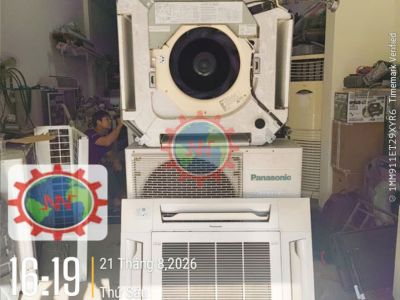 Máy lạnh âm trần Cassette công suất 5.0HP Inverter Gas R410a